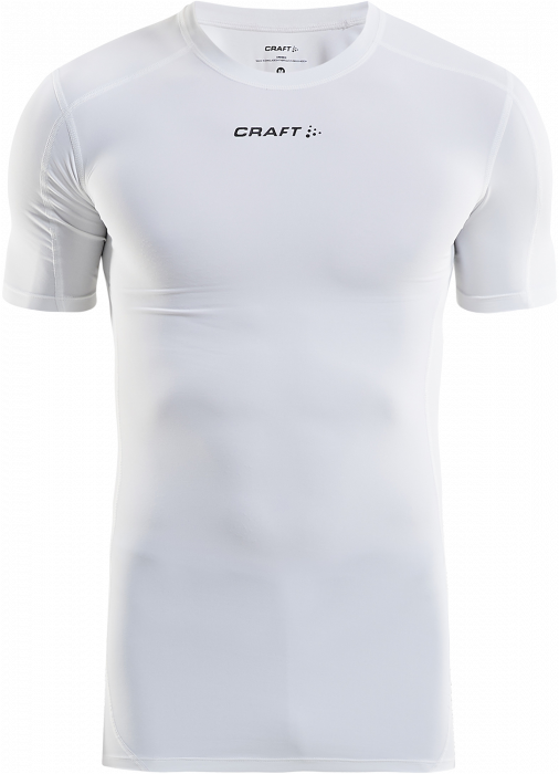 Craft - Pro Control Compression T-Shirt Kids - Weiß & schwarz