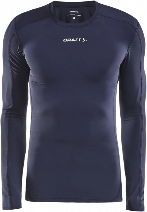 Craft - Pro Control Compression Long Sleeve Kids - Navy blue & white