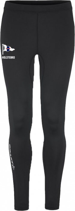 Craft - Holstebro Roklub Lange Tights Herre - Sort